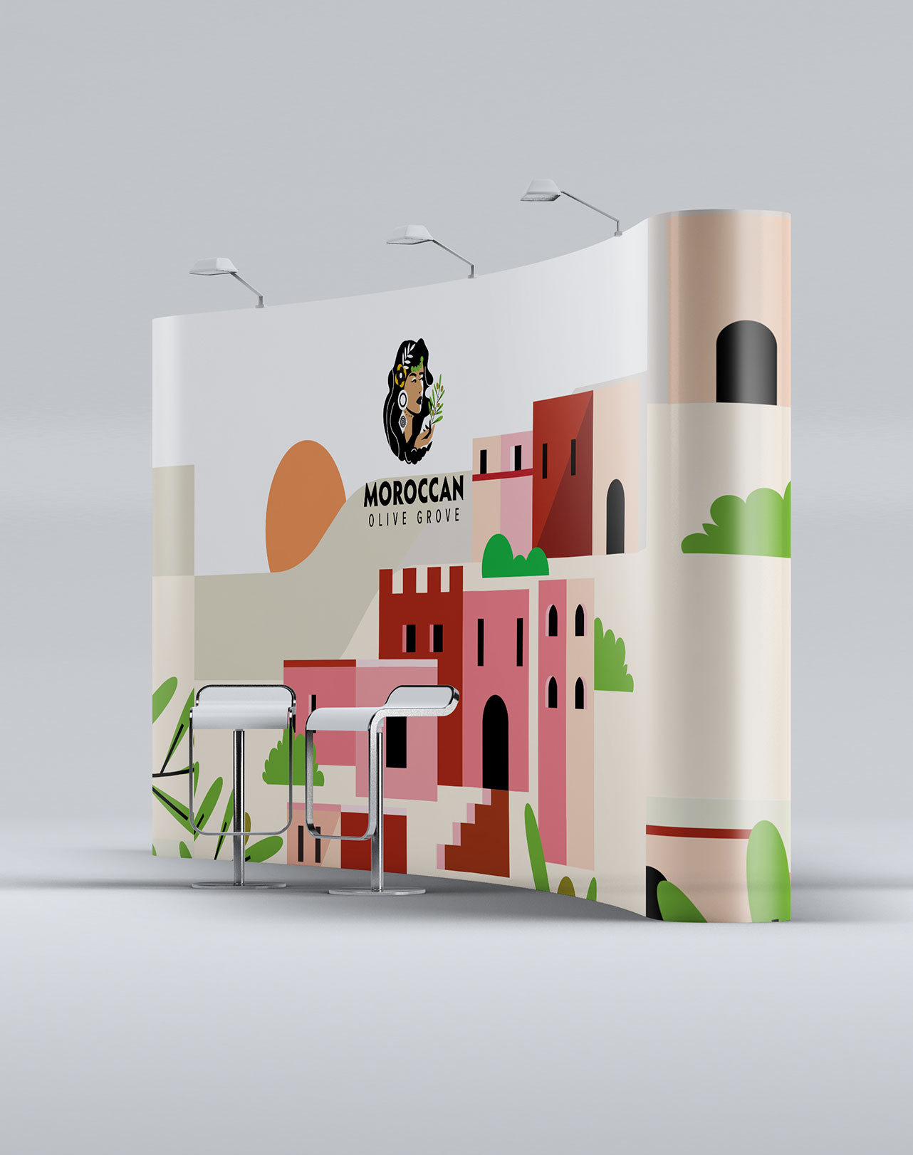 Moroccan Olive Grove trade show booth design