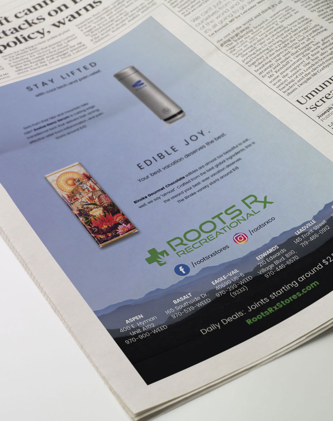 RootsRx print collateral